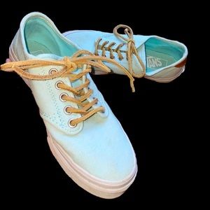 Mint Green Vans Skateboard Shoes